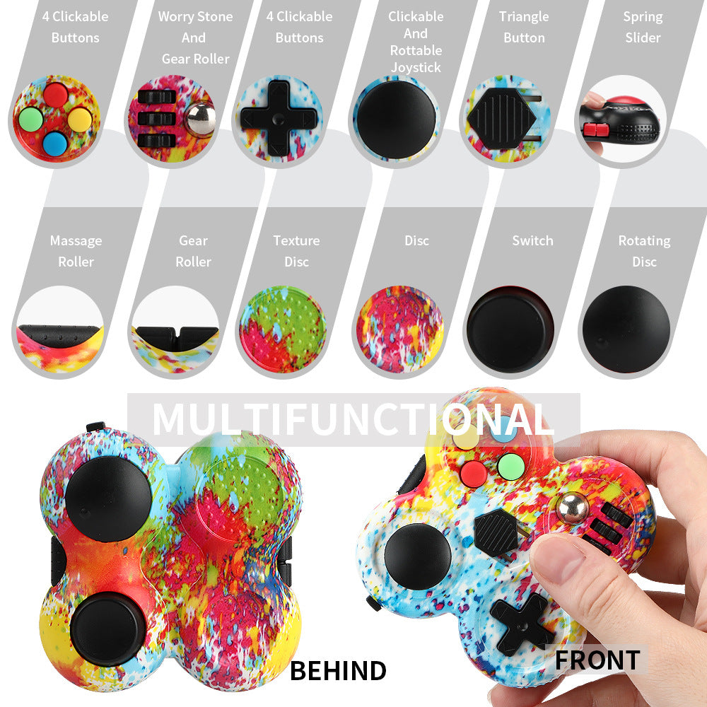 ABS Plastic Fidget Pad 12 Function Stress Relief Toy 2