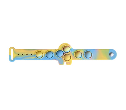 Silicone Pop It Fidget Toy Wrist Bracelet 25 × 5cm 3