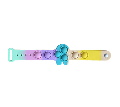 Silicone Pop It Fidget Toy Wrist Bracelet 25 × 5cm 4