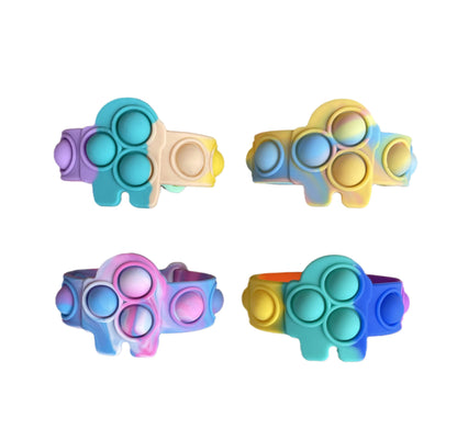 Silicone Pop It Fidget Toy Wrist Bracelet 25 × 5cm 7