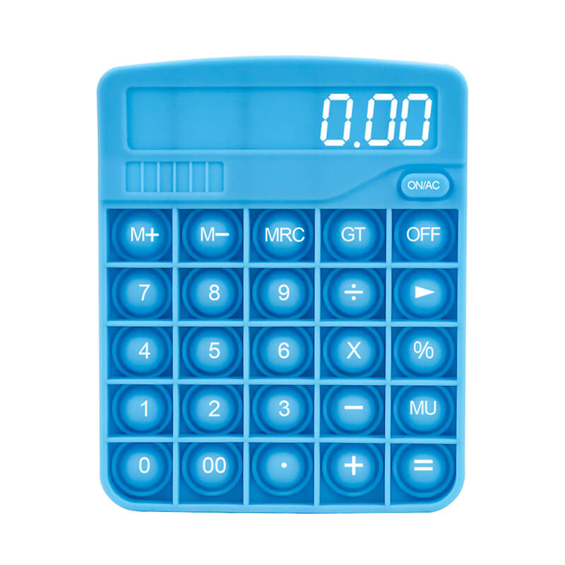 Silicone Pop It Fidget Toy Calculator Shape Sensory Bubble 2