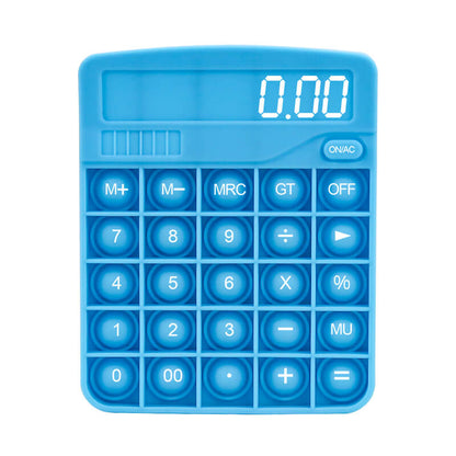 Silicone Pop It Fidget Toy Calculator Shape Sensory Bubble 2