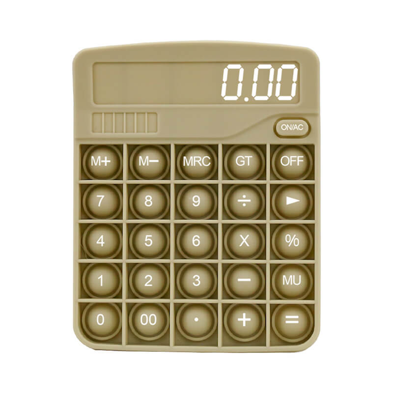 Silicone Pop It Fidget Toy Calculator Shape Sensory Bubble 3