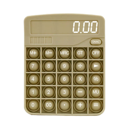 Silicone Pop It Fidget Toy Calculator Shape Sensory Bubble 3