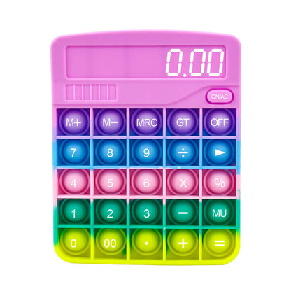 Silicone Pop It Fidget Toy Calculator Shape Sensory Bubble 5