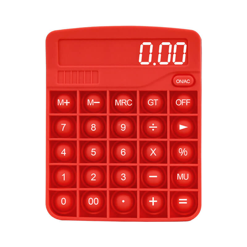 Silicone Pop It Fidget Toy Calculator Shape Sensory Bubble 7