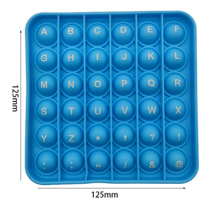 Silicone Pop It Fidget Toy Number Letter Multiplication Design 6