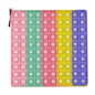 Silicone Pop It Fidget Toy Number Letter Multiplication Design 10
