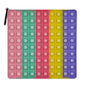 Silicone Pop It Fidget Toy Number Letter Multiplication Design 11