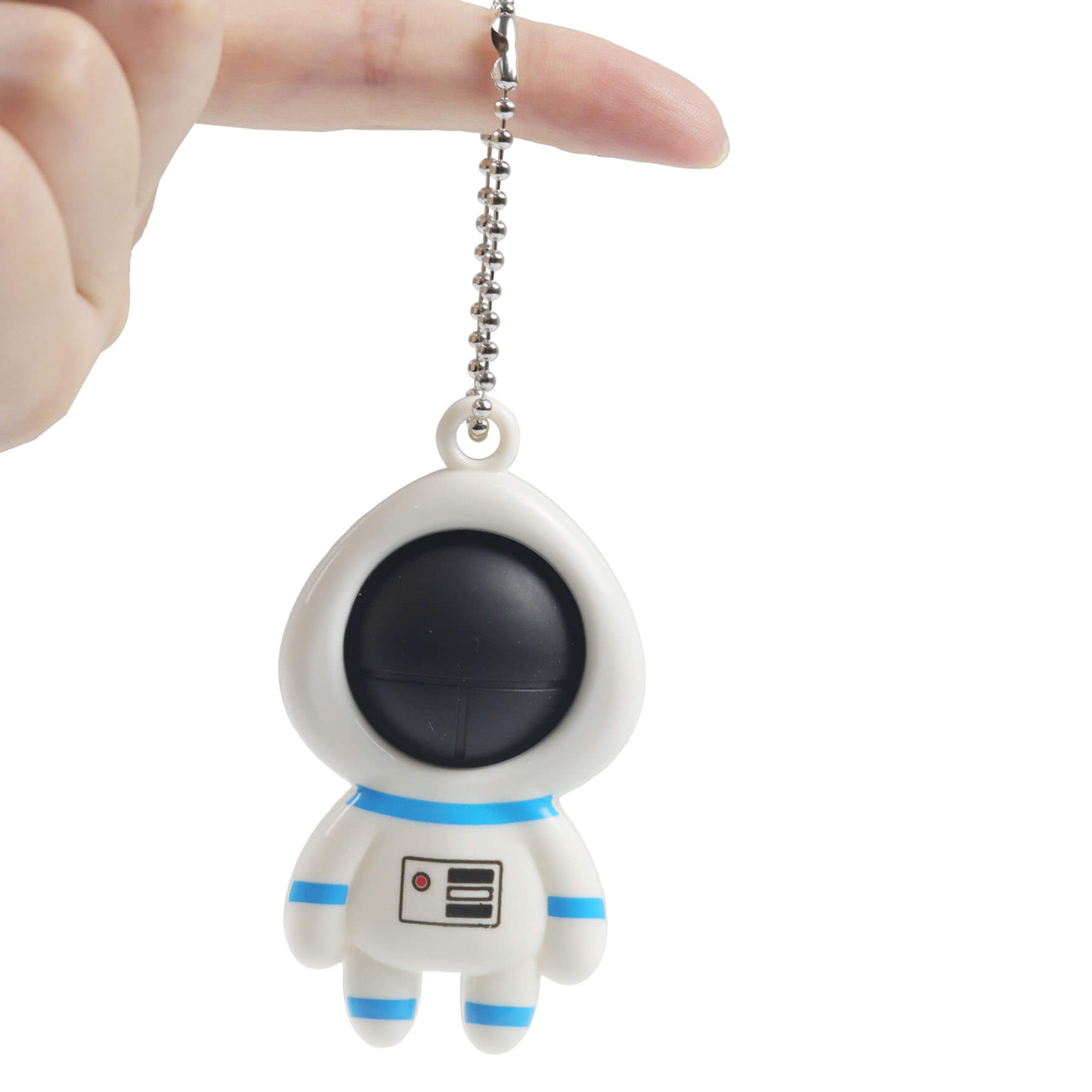 Astronaut Silicone Simple Dimple Fidget Toy Keychain 3