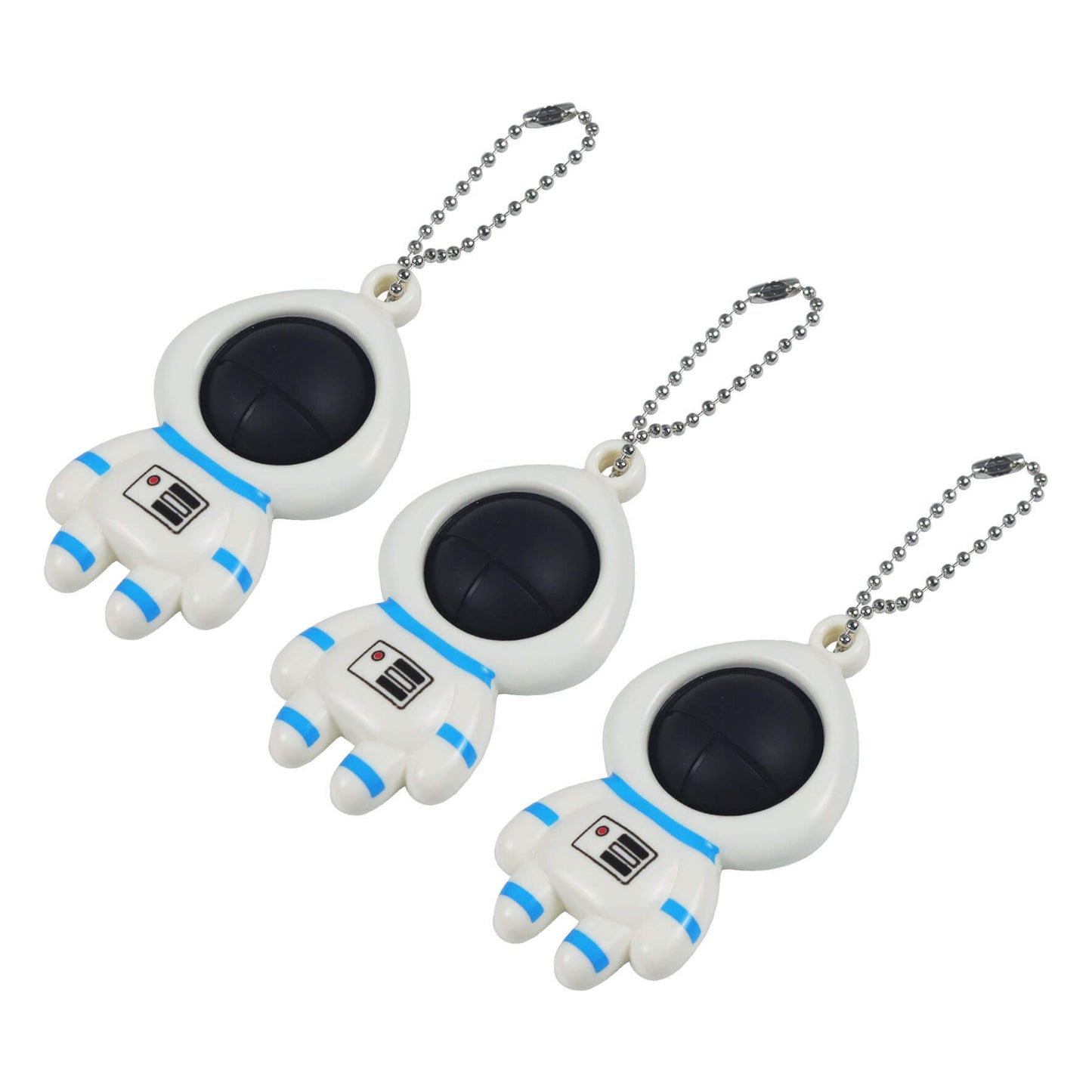 Astronaut Silicone Simple Dimple Fidget Toy Keychain 5