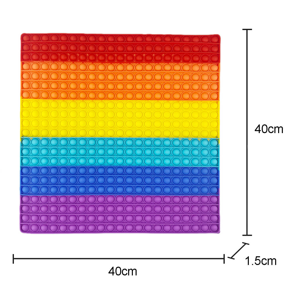 Silicone Pop It Fidget Toy Jumbo Square with 676 Bubbles 50×50cm 3