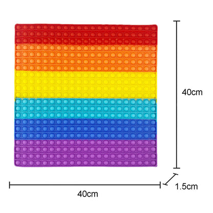 Silicone Pop It Fidget Toy Jumbo Square with 676 Bubbles 50×50cm 3