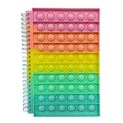Silicone Pop It Fidget Toy Notebook A5 50 Sheets 2