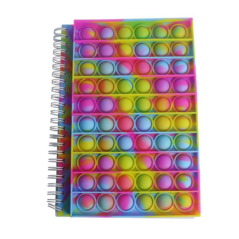 Silicone Pop It Fidget Toy Notebook A5 50 Sheets 3