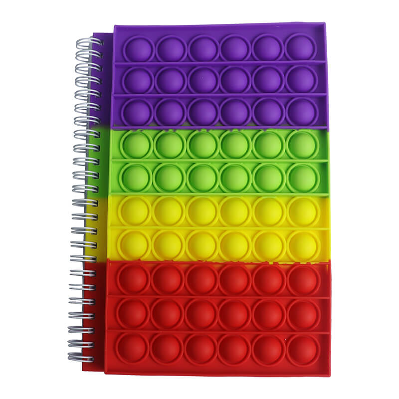 Silicone Pop It Fidget Toy Notebook A5 50 Sheets 6