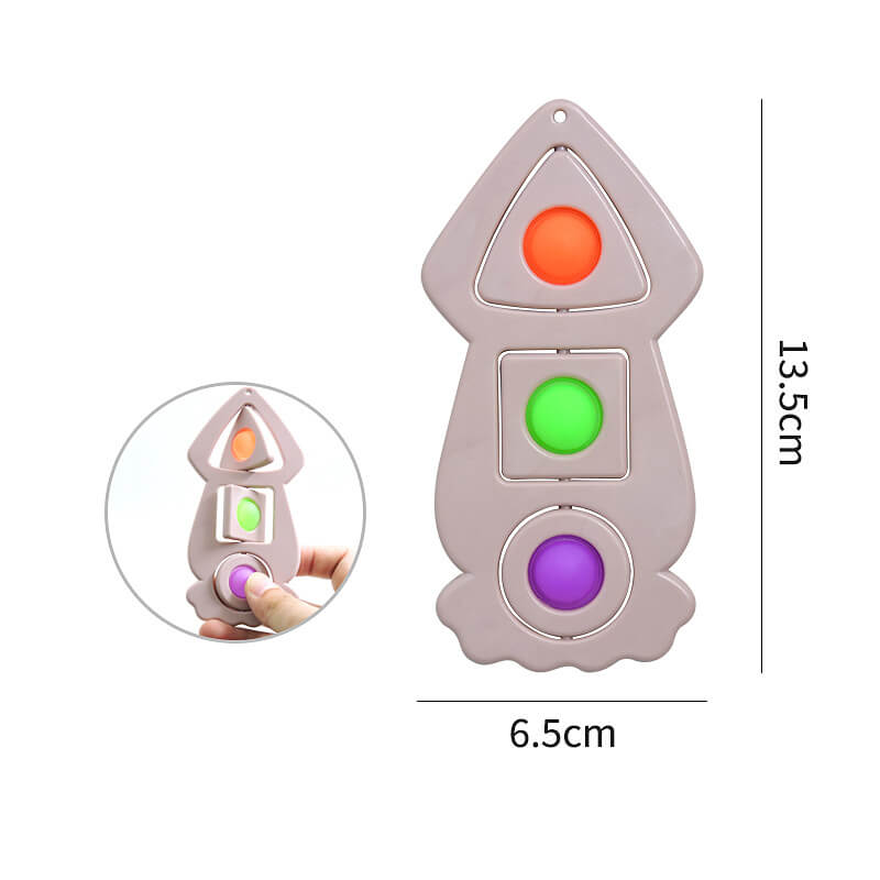 Silicone Squid Pop It Fidget Spinner Sensory Toy 2