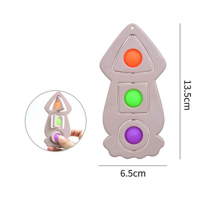 Silicone Squid Pop It Fidget Spinner Sensory Toy 2