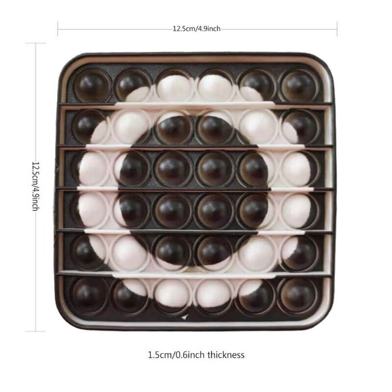 Silicone Pop It Fidget Toy Square Bubble Printed Squid Game 5