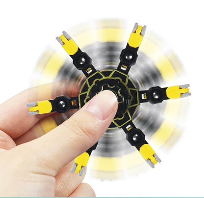 Transformable Fingertip Fidget Spinner Glow in the Dark 9