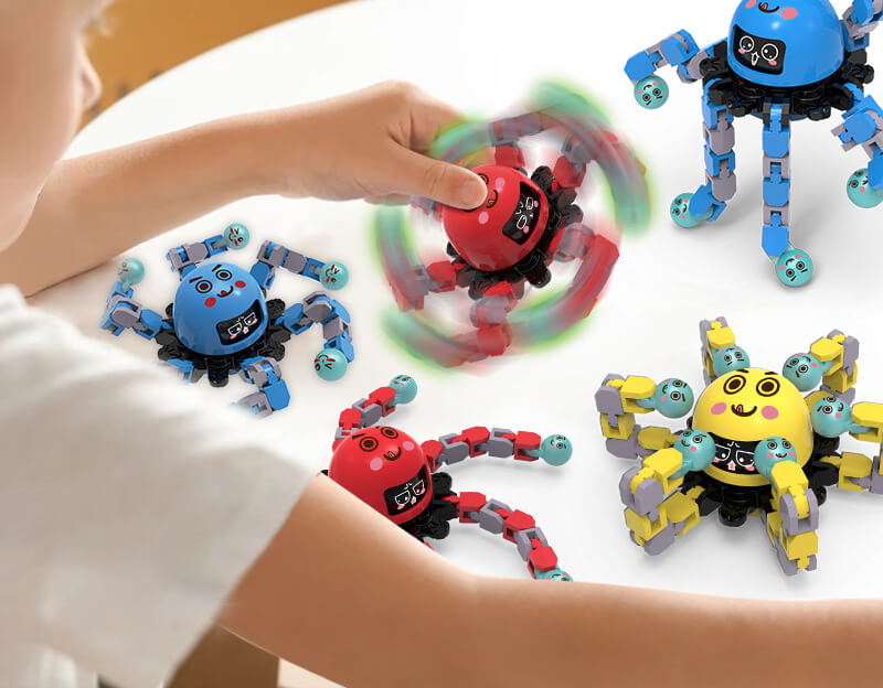 Transformable Fingertip Fidget Spinner Glow in the Dark 19