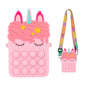 Silicone Pop It Fidget Toy Unicorn Purse 13.7 x 8.1cm 4
