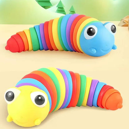 Flexible Sensory Fidget Slug Toy for Kids and Adults