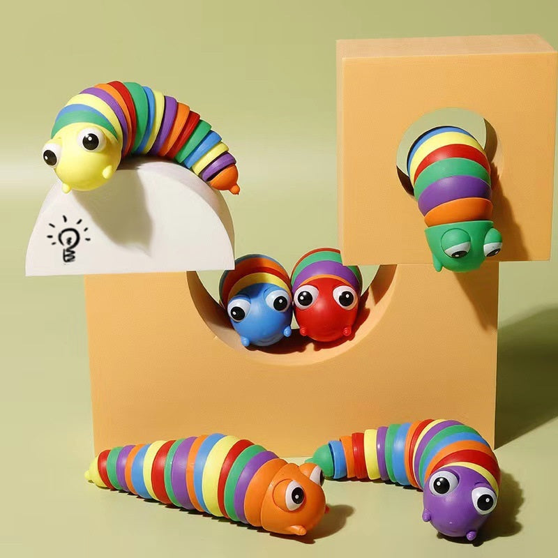 Flexible Sensory Fidget Slug Toy for Kids and Adults 11