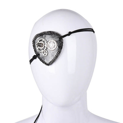 Halloween Pirate Gear Studded Eye Mask Party Accessory 3
