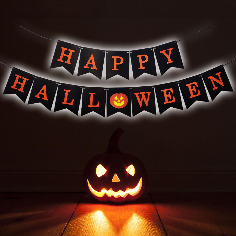 Halloween Pumpkin Foil Balloon Kit Party Decoration Set 6