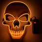 White Skull Glowing Halloween Mask Party Decoration 9