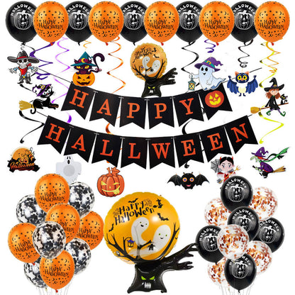 Happy Halloween Foil Balloons Party Decoration Set 6