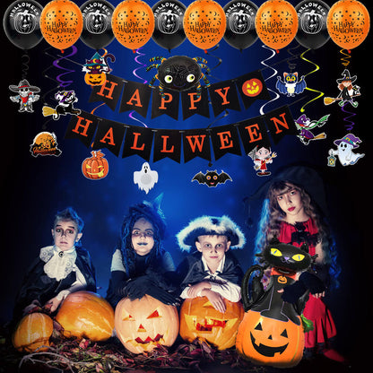 Happy Halloween Foil Balloons Party Decoration Set 10
