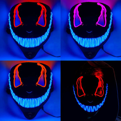 LED Light Up Venom Mask Halloween Party Mask 20cm x 22cm 5