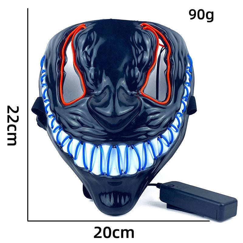 LED Light Up Venom Mask Halloween Party Mask 20cm x 22cm 2
