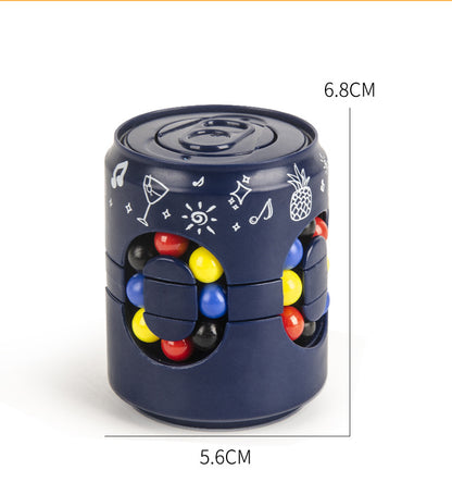 Magic Bean Puzzle Fidget Spinner Cube Rotating Color Match Toy 12