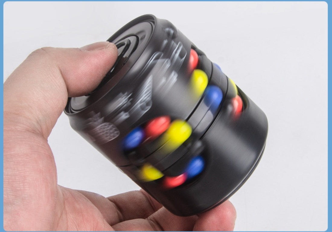 Magic Bean Puzzle Fidget Spinner Cube Rotating Color Match Toy 2