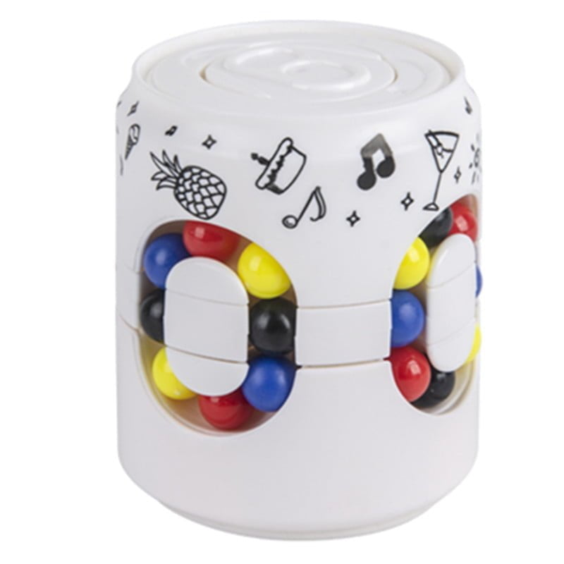 Magic Bean Puzzle Fidget Spinner Cube Rotating Color Match Toy 8