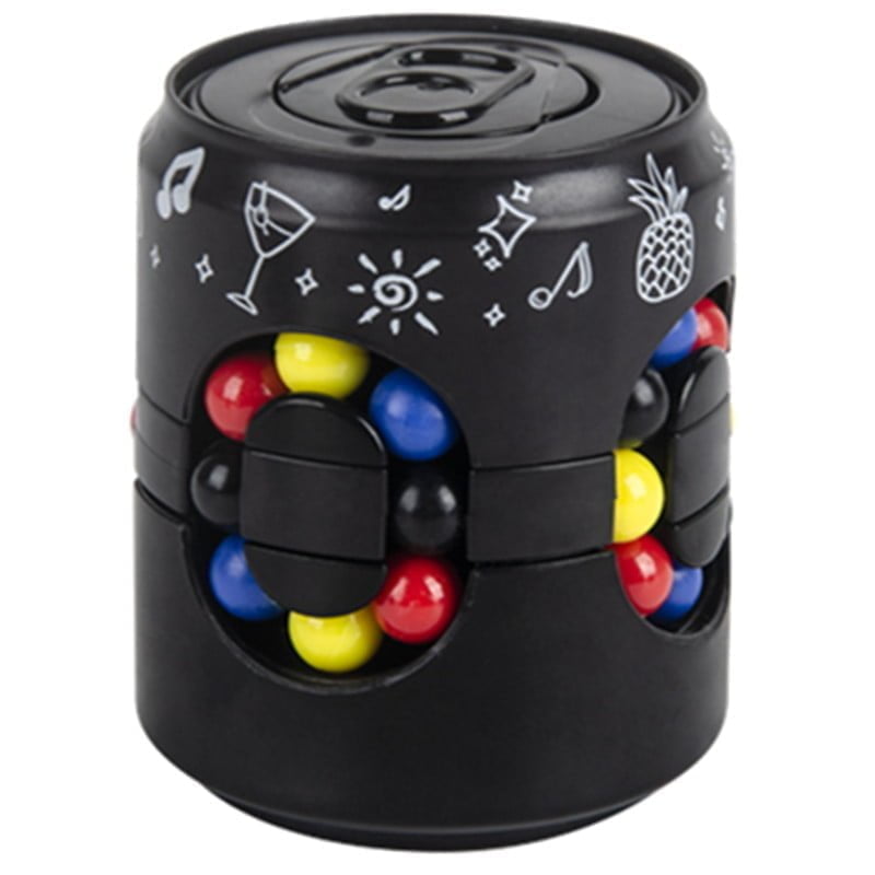 Magic Bean Puzzle Fidget Spinner Cube Rotating Color Match Toy 9