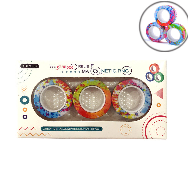 Magnetic Finger Rings Fidget Spinner 3 Pack Set 11