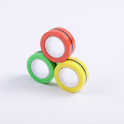 Magnetic Finger Rings Fidget Spinner 3 Pack Set 4
