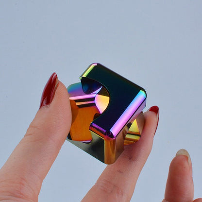 Metal Fidget Cube 3D Spinner Magnetic Zinc Alloy 30mm 5