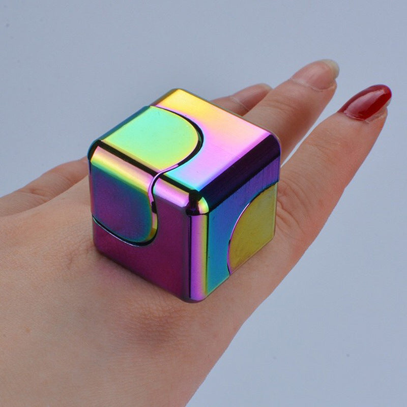 Metal Fidget Cube 3D Spinner Magnetic Zinc Alloy 30mm 3