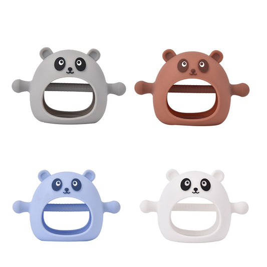 Panda Silicone Teether Glove Baby Chew Toy for 3 Months Above