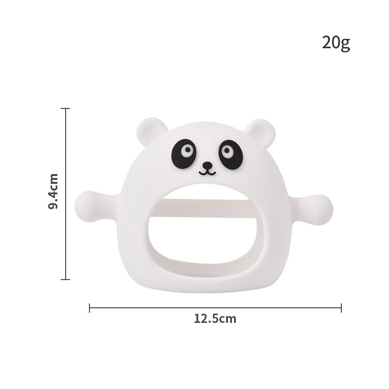Panda Silicone Teether Glove Baby Chew Toy for 3 Months Above 4