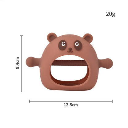Panda Silicone Teether Glove Baby Chew Toy for 3 Months Above 5
