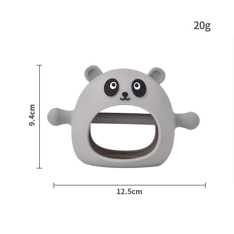 Panda Silicone Teether Glove Baby Chew Toy for 3 Months Above 7