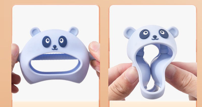 Panda Silicone Teether Glove Baby Chew Toy for 3 Months Above 8