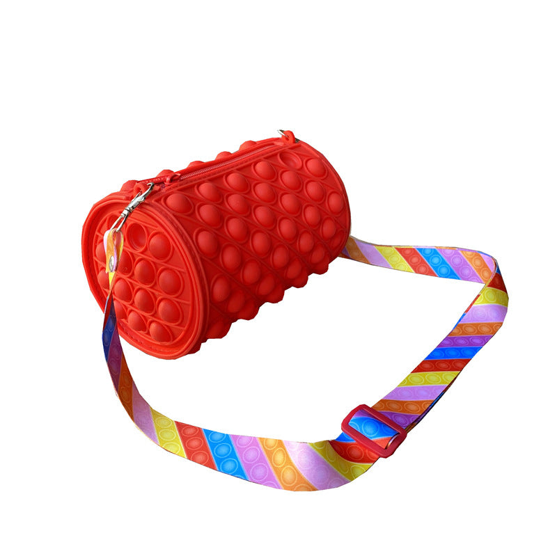 Silicone Pop It Fidget Toy Purse Sensory Bag for Kids and Adults 69