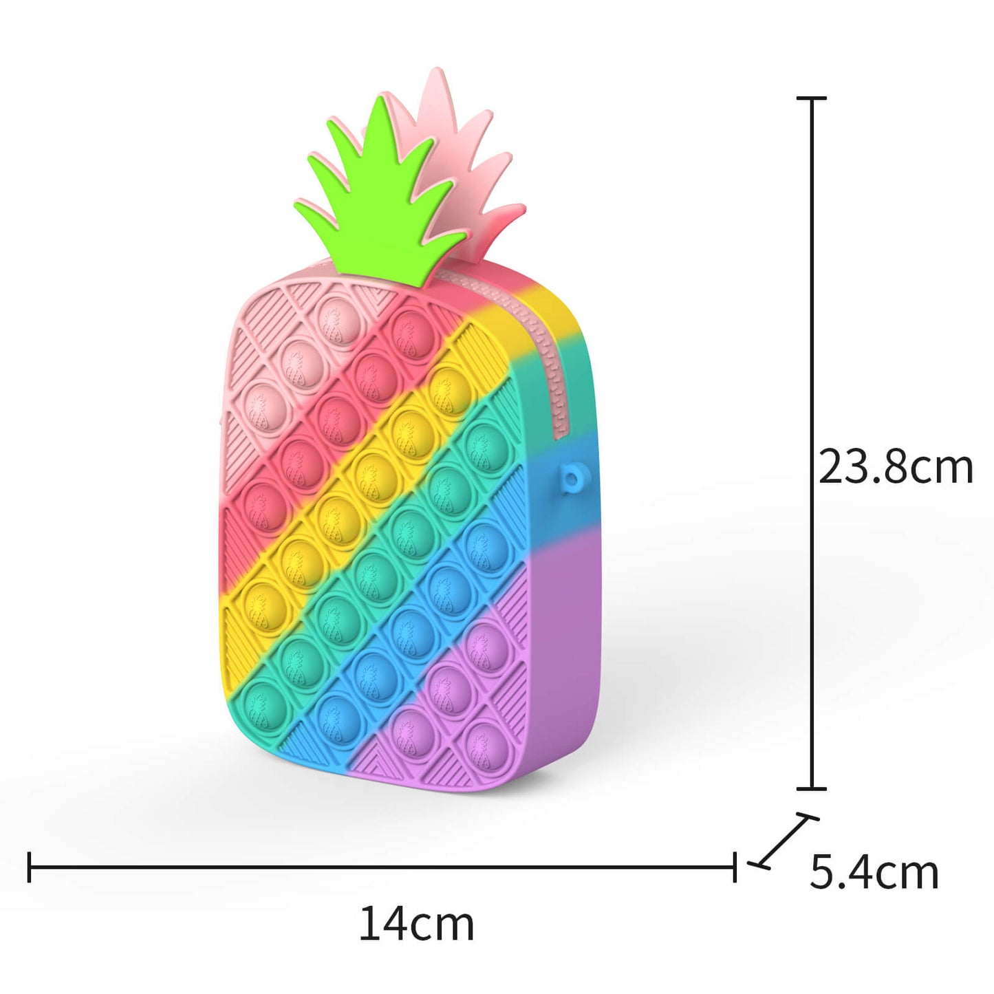 Silicone Pop It Fidget Toy Purse Sensory Bag for Kids and Adults 65